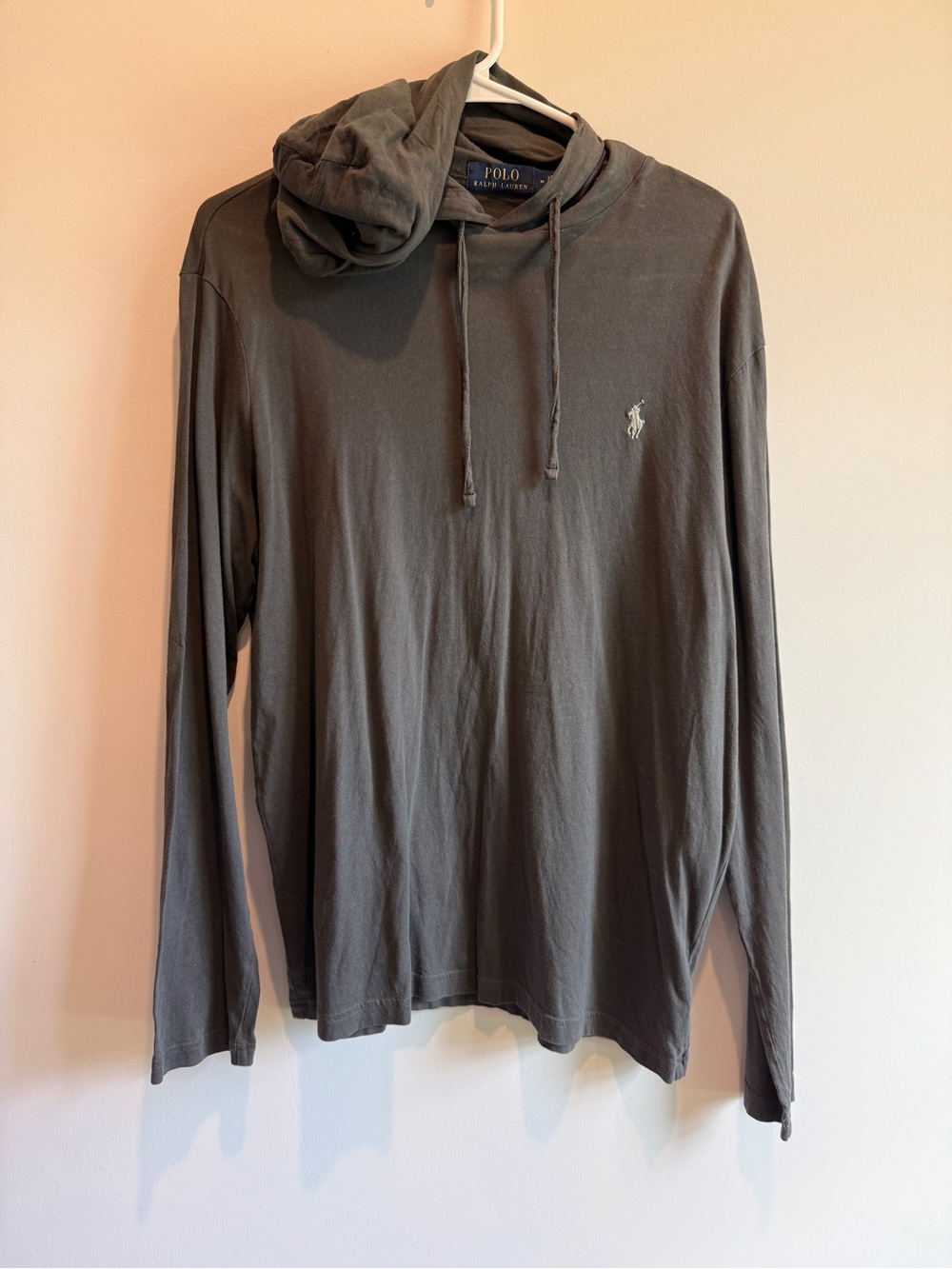 Polo by Ralph Lauren Men's Long-Sleeve Hooded Shirt - Gray